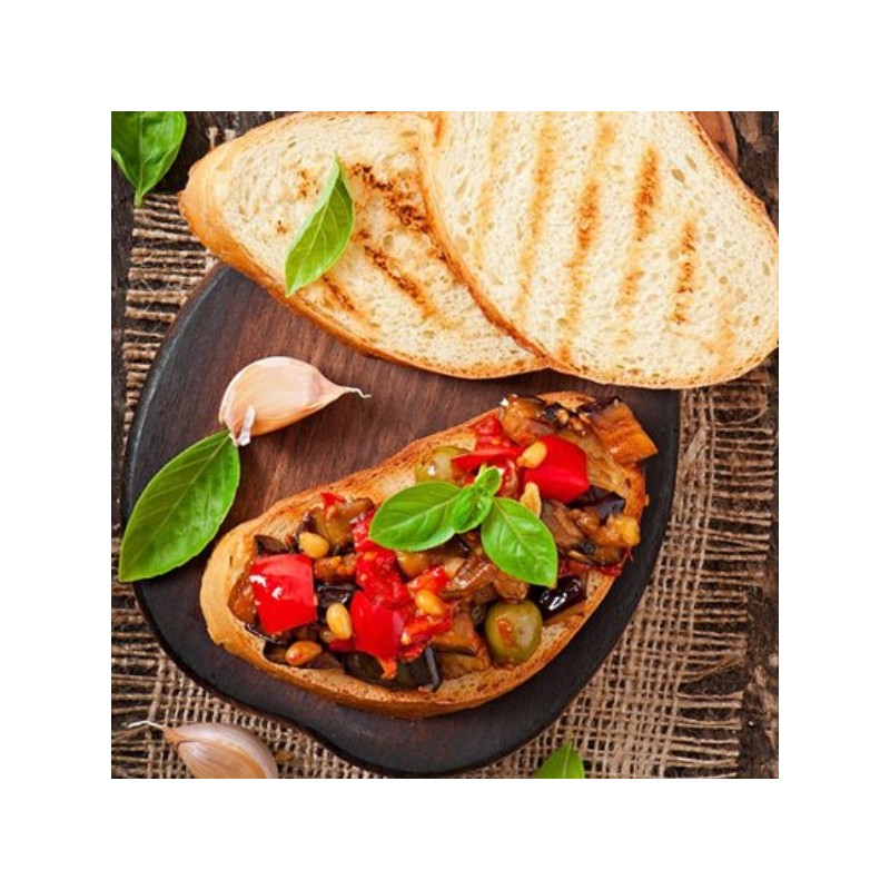 Mini crostini with olive oil