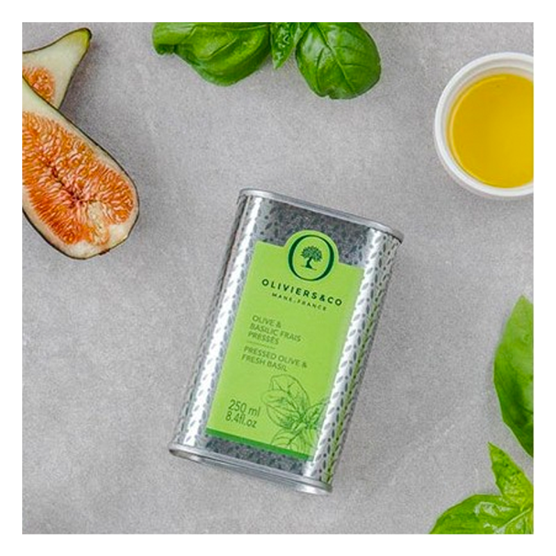 Fresh pressed olive & basil