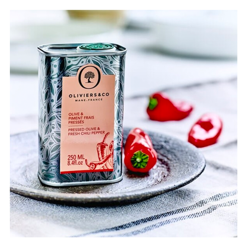 Fresh pressed olive and...