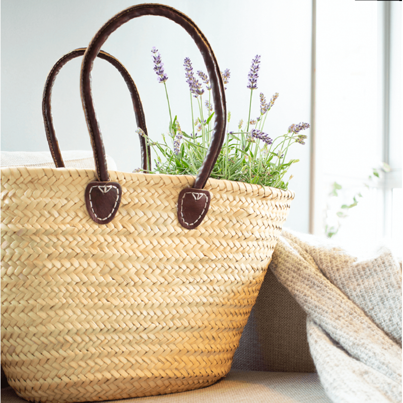 Braided tote bag with small...