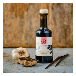 Black garlic infused soy sauce
